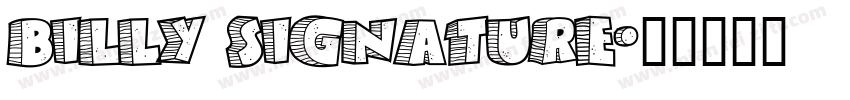 Billy Signature字体转换